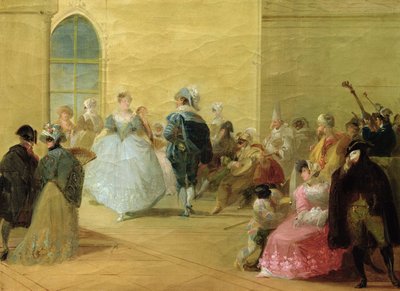 The Masked Ball by Giuseppe Bernardino Bison